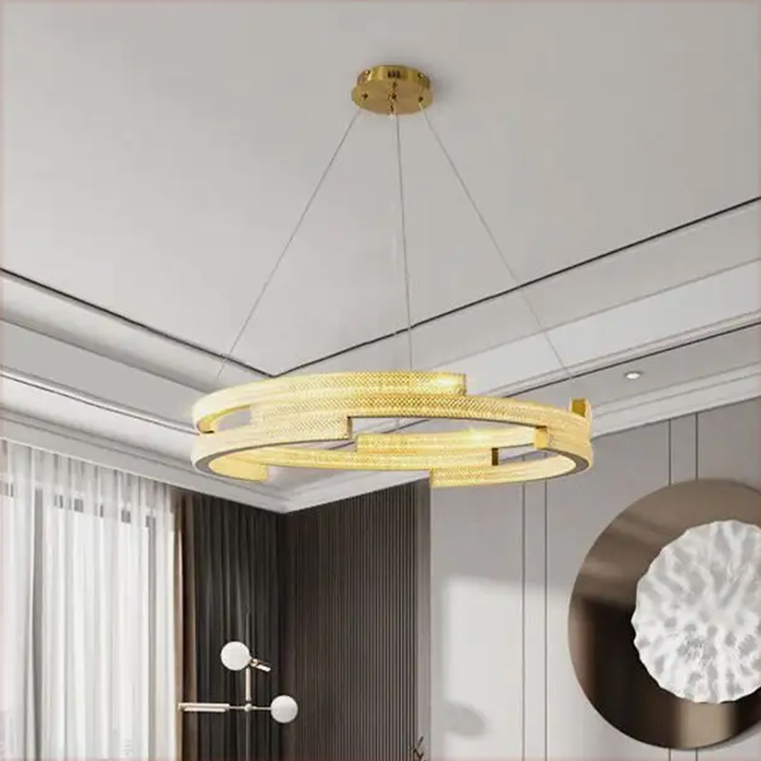 indoor-modern-chandelier-diameter-600mm-65-watt-acrylic-aluminum-gold-with-led-strip-remote