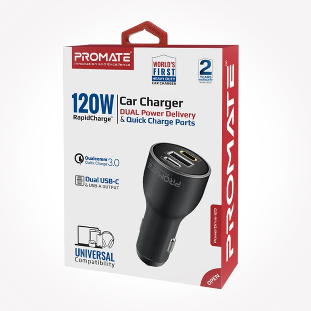 promate-120w-rapidcharge-car-charger-with-dual-power-delivery-and-quick-charge-ports