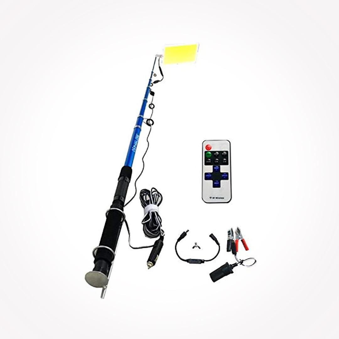 Telescopic Fishing Pole Light - 360° Outdoor LED Portable Lantern for  Camping (12V DC)