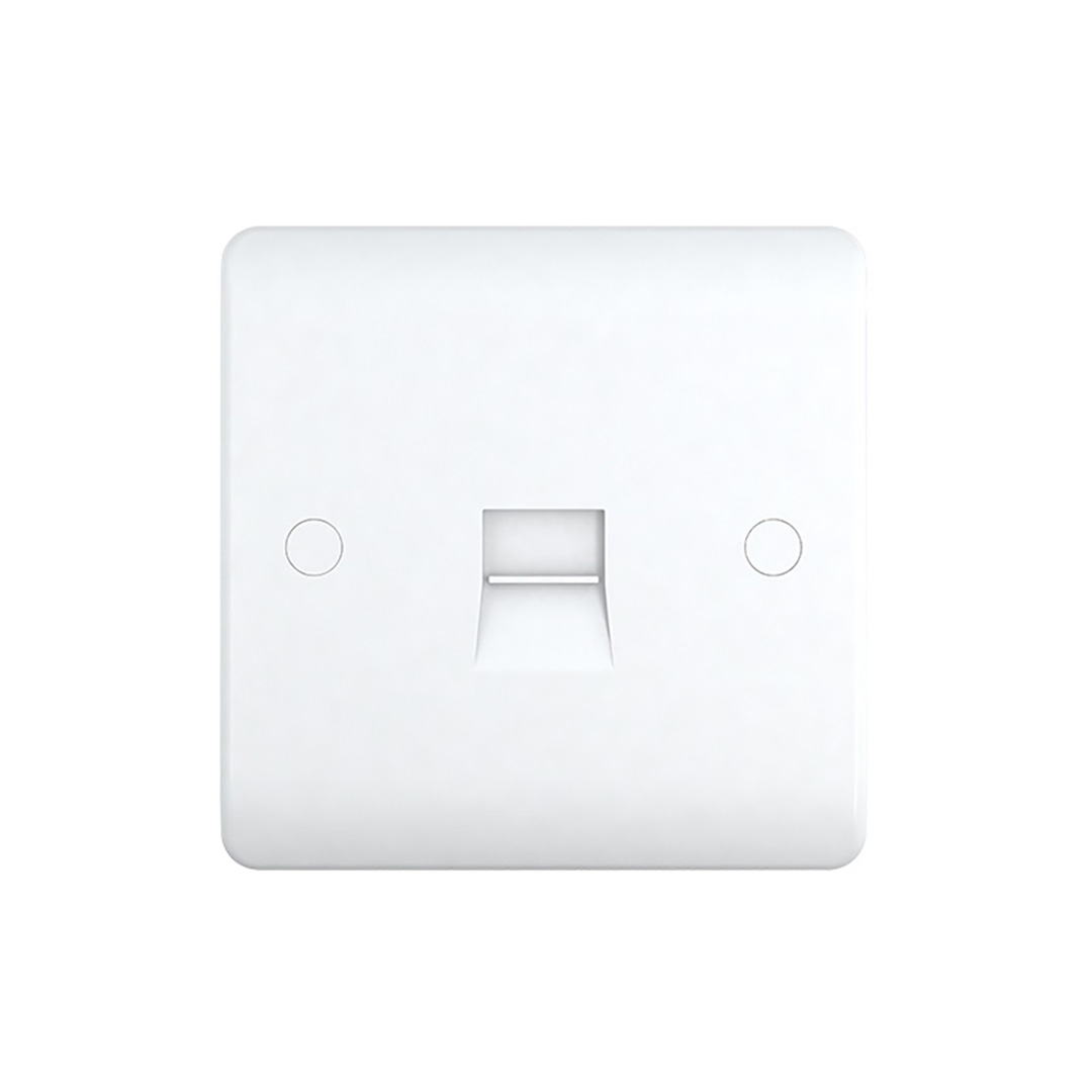 topex-1-gang-tel-secondary-socket-white