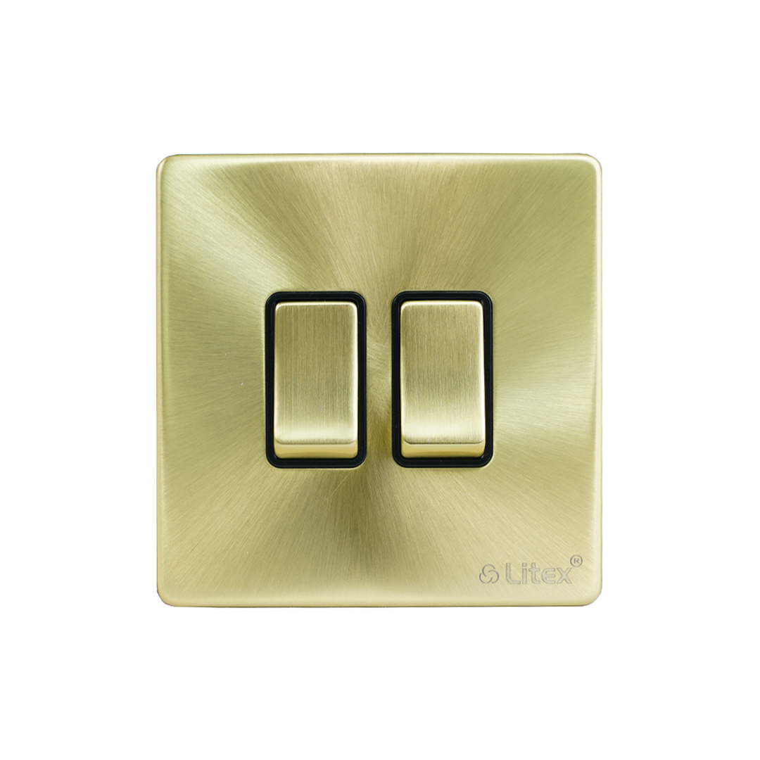topex-10a-2g-2w-switch-satin-gold