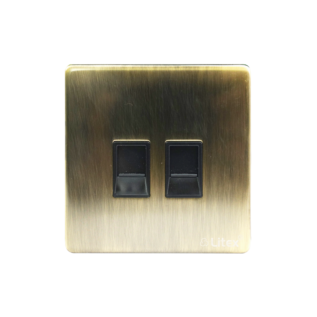 topex-2-gang-rj45-data-socket-8-terminal-antique-brass