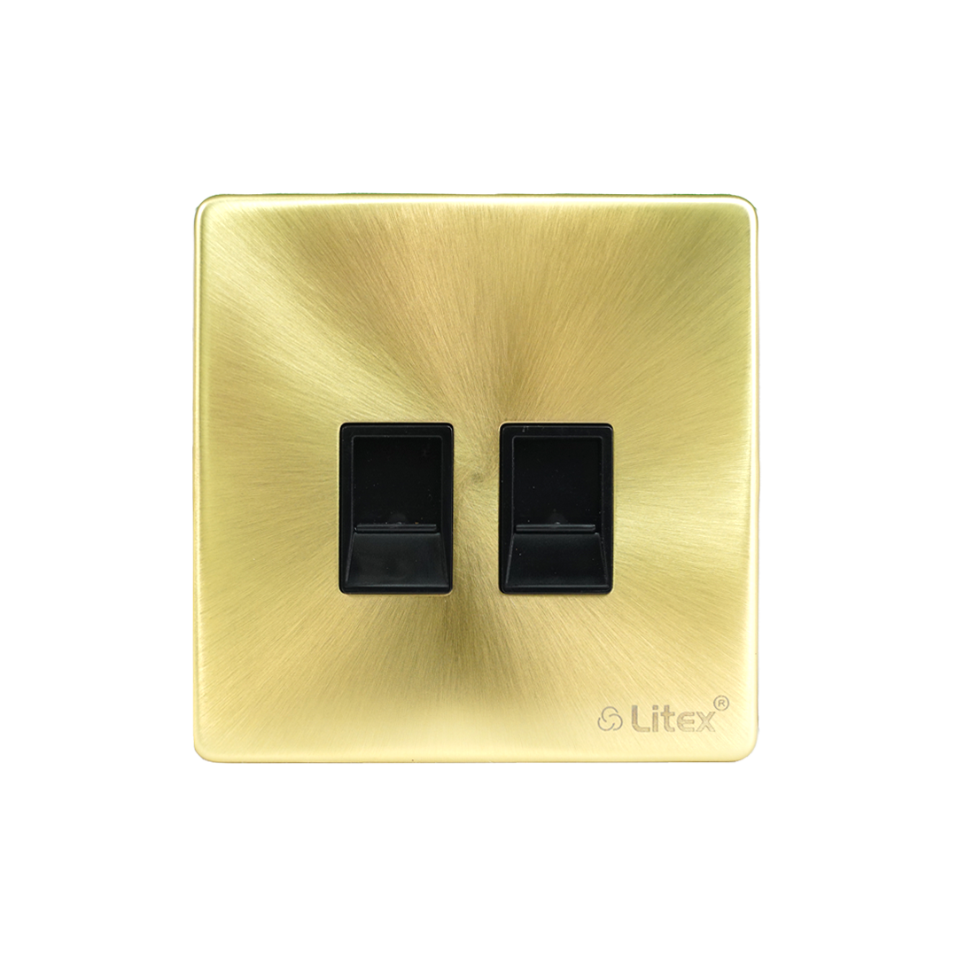 topex-2g-rj45-data-socket-8-terminal-satin-gold