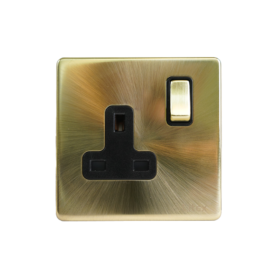 topex-litex-13a-1gang-switched-socket-dp-satin-gold