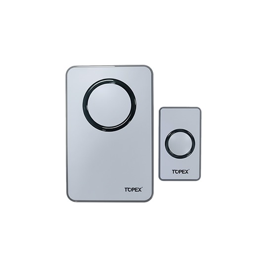 topex-symphony-wireless-doorbell-dc2-36-wg-stylish-long-range-door-chime