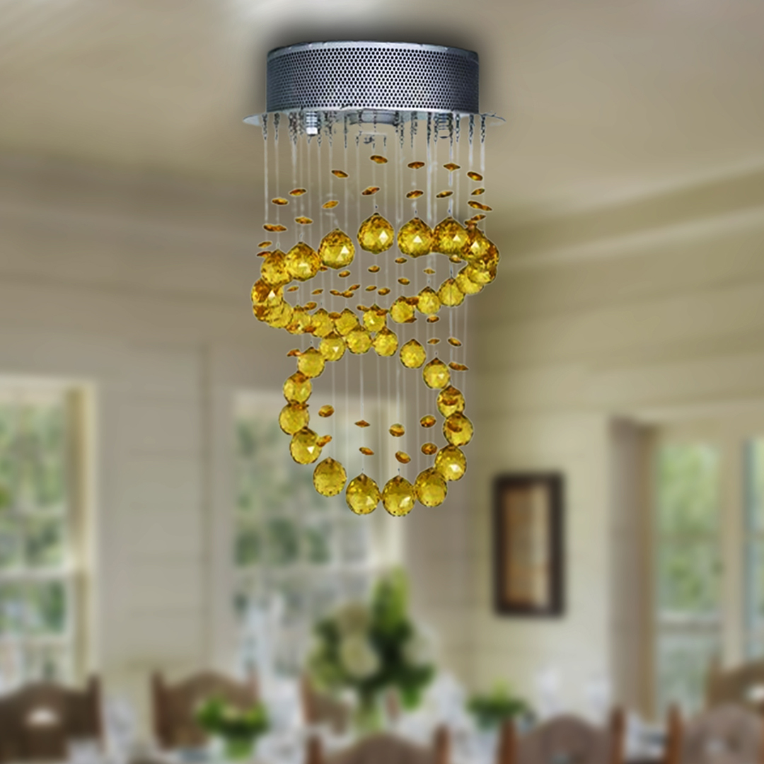 yellow-crystal-chandelier-ceiling-light